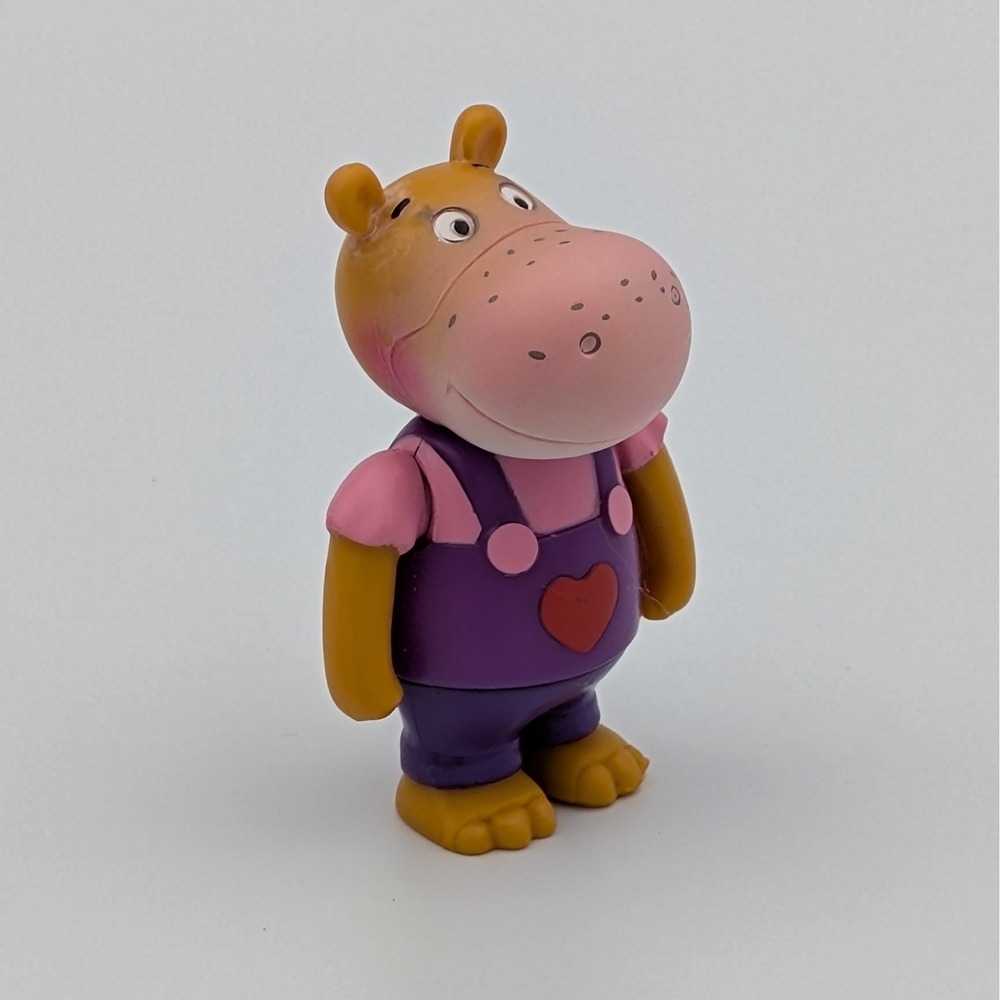 Richard Scarry Busy Town Mysteries Hilda the Hippo Figure 2011 Purple Overalls